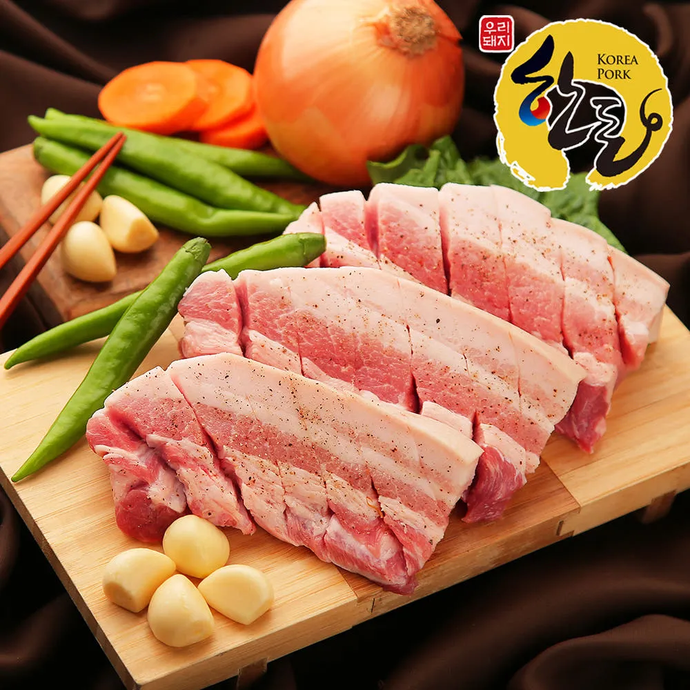 [농할]돈팡 고소한 육질 한돈 생 삼겹살 600g+600g : 돈팡
