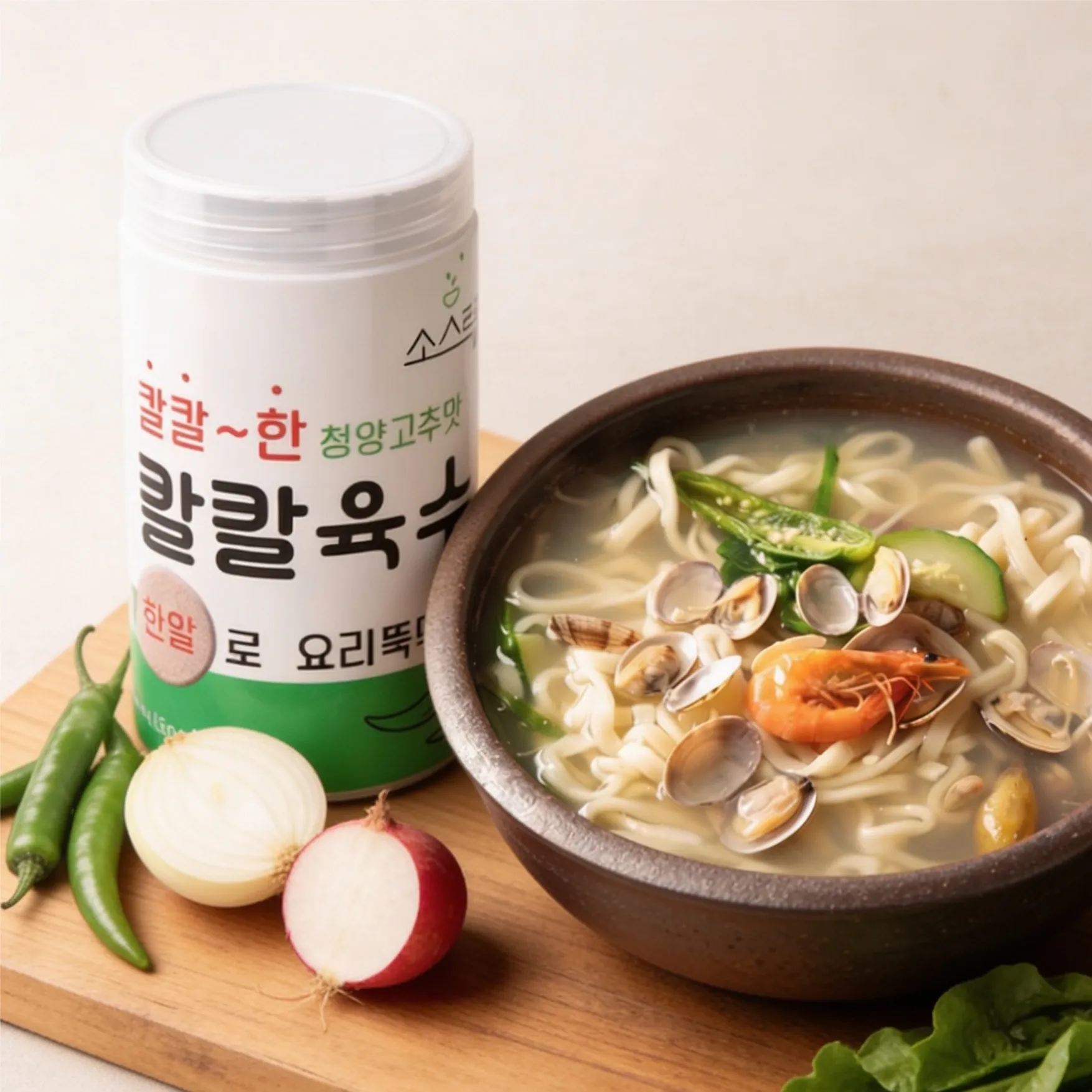 [소스락] 칼칼한 코인육수 칼칼육수 210g(70개입) x 6병 (떠리무료배송)