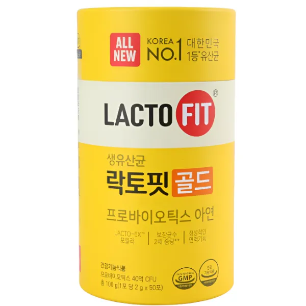 [락토핏]락토핏 골드 유산균 프로바이오틱스 아연 6개 300포 300일분 (1개 50포)