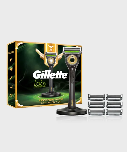 질레트(GILLETTE) 랩스 딥클렌징바 LCK 레전드팩(핸들+면도날7입) - 후기