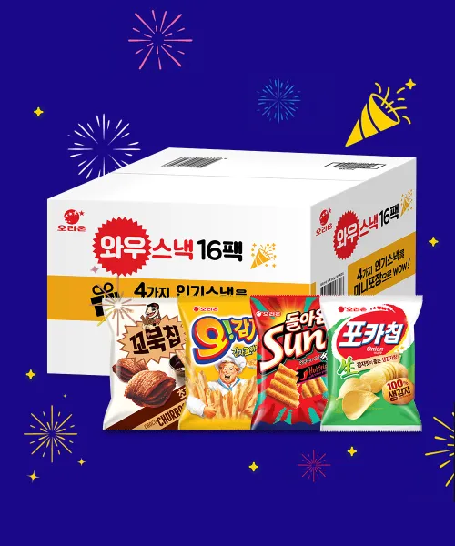 닥터유(DRYOU) 오리온 와우스낵 16팩 552g - 후기