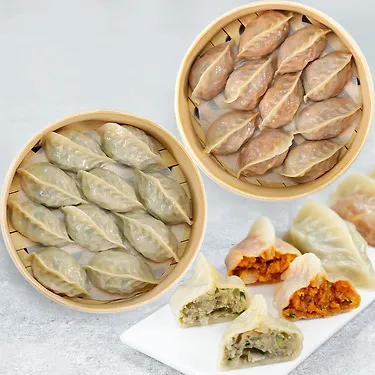 허만두 대용량 2.8kg 약120알 고기/김치잎새만두 외 메밀전병, 소바, 냉면 등 인기분식 모음