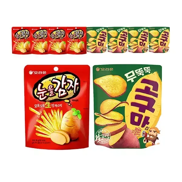 [11번가] 오리온 무뚝뚝 고구마칩 56g,+ 눈을감자 56g 각5개 (총10개)