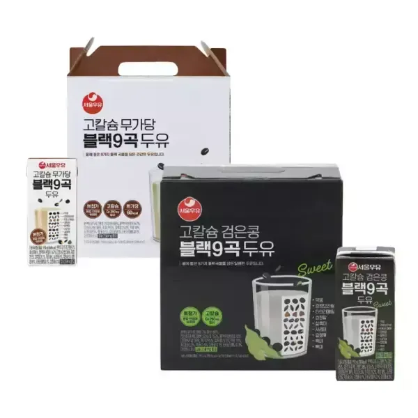 [11번가] [심야마트]서울우유 무가당 블랙9곡 32팩/64팩