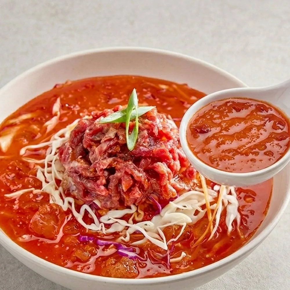 살얼음 한우 육회 물회, 523g, 1개