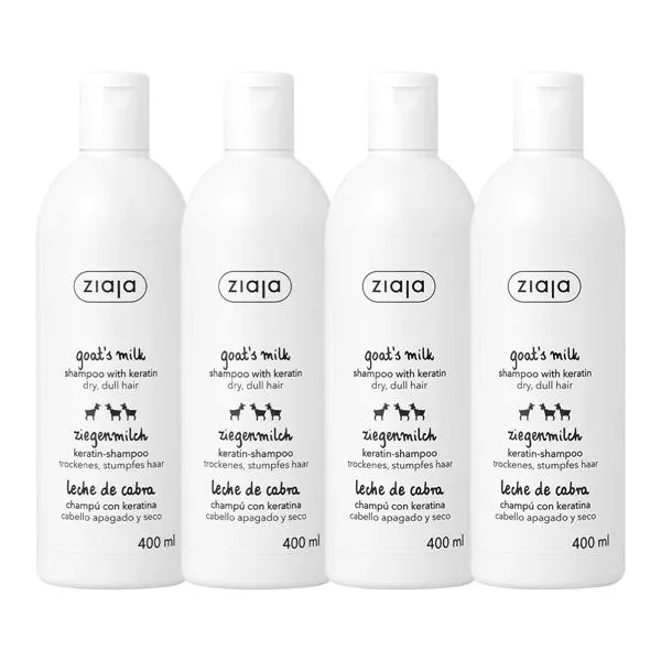 지아자 산양유 헤어샴푸, 400ml, 4개