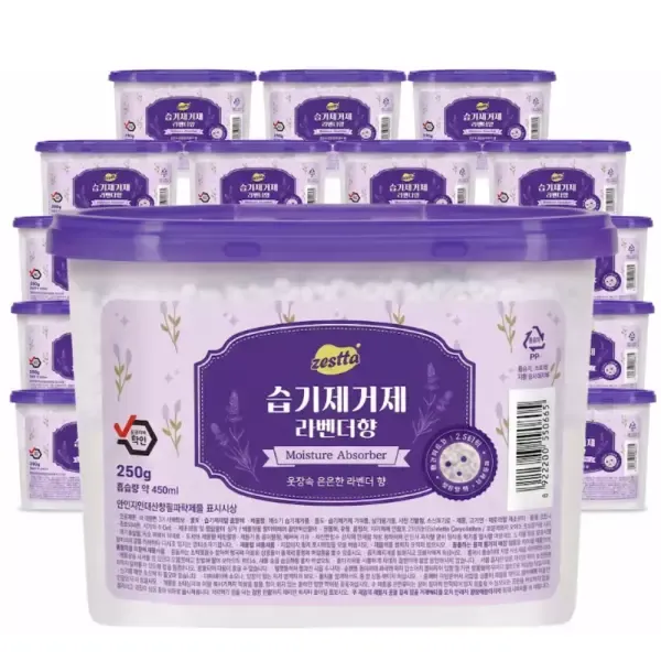 [11번가] 제스타 향기나는 습기제거제 라벤더향 250g 18개입 +시트세제3매증정