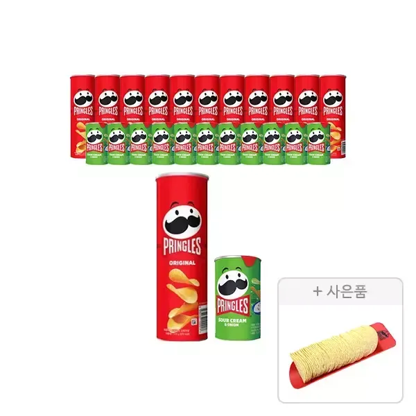 [11번가] 프링글스 오리지날 110g, 12개+양파맛 53g, 12개 + 증정(프링글스 트레이, 1개)