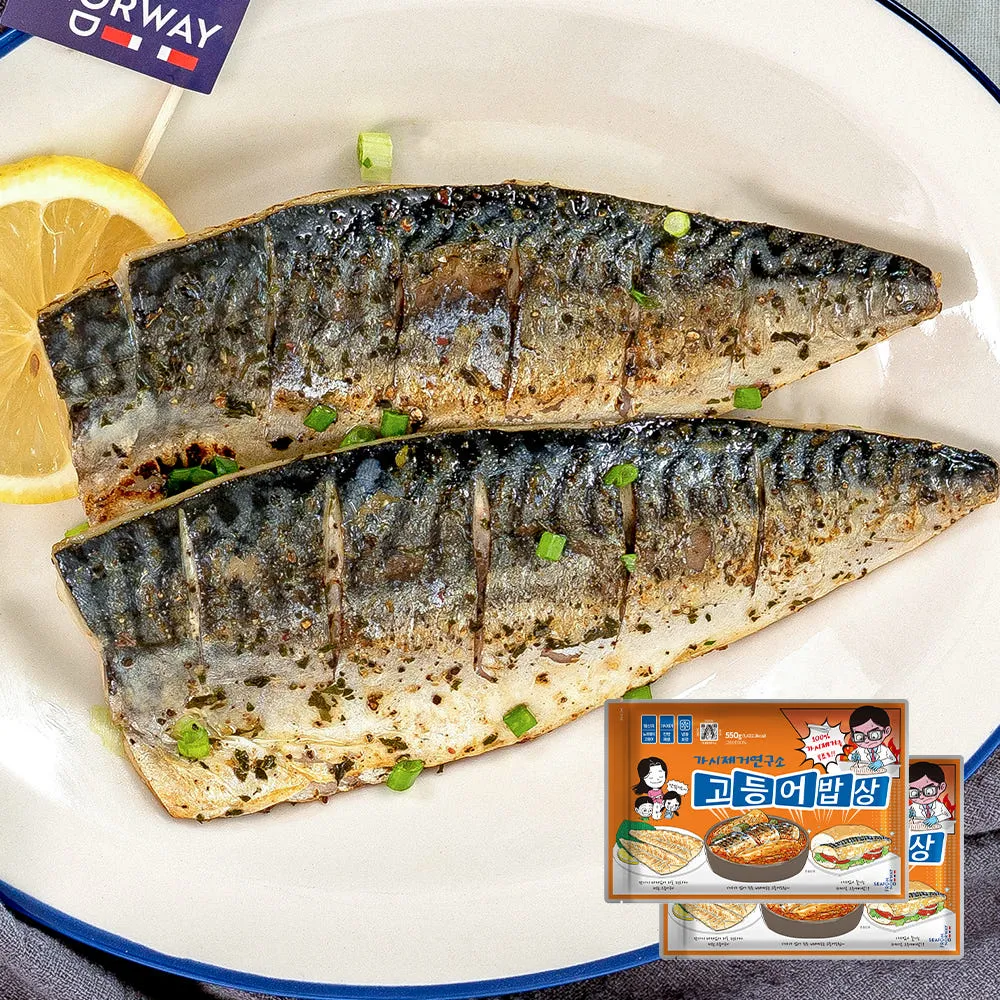 [슈퍼끝딜] 가시제거연구소 고등어밥상 오렌지라벨 550g+550g 노르웨이 순살 고등어
