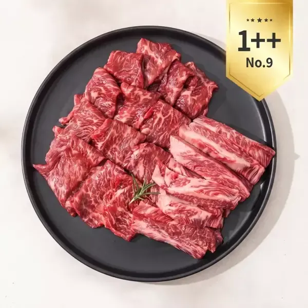 [11번가] 1++NO.9 등급 한우 갈비살 로스모듬 400g (냉장) 갈비살 눈꽃로스