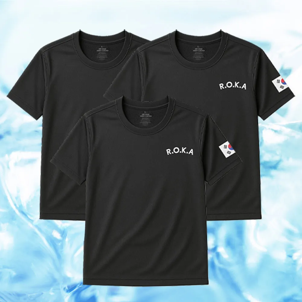 DMPS ROKA 반팔 쿨드라이, 블랙, XL, 3장