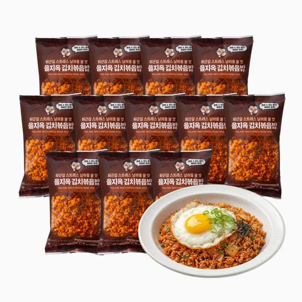 을지옥 직화 불맛 가득 김치볶음밥 냉동 간편식 250g, 12개