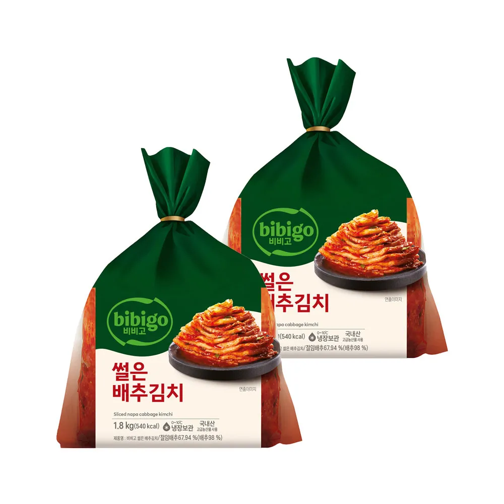 비비고 썰은 배추김치, 1.8kg, 2개