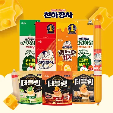(1+1) 천하장사 빅사이즈 스틱 오리지날 600g + 콰트로치즈 600g (60gX총20개스틱) 외 15종
