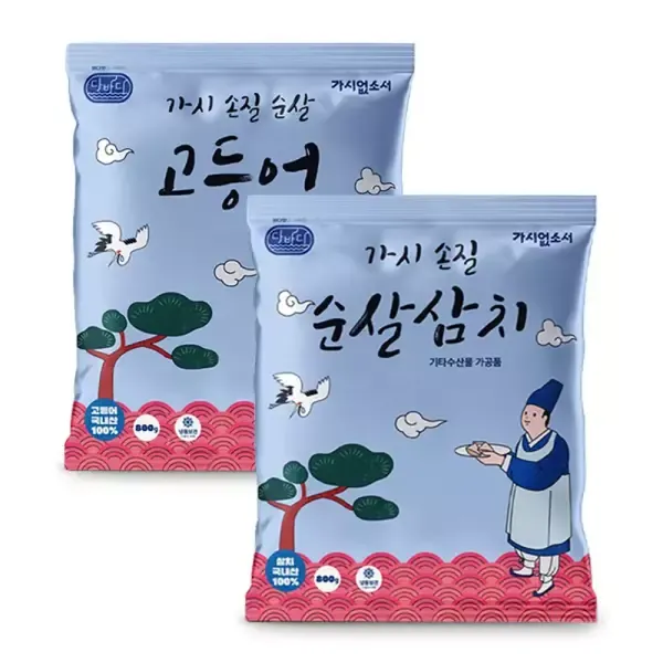 [11번가] [내일도착] 제주 순살고등어+남해 순살삼치 11~15팩(800gx2개) 99.9%가시제거