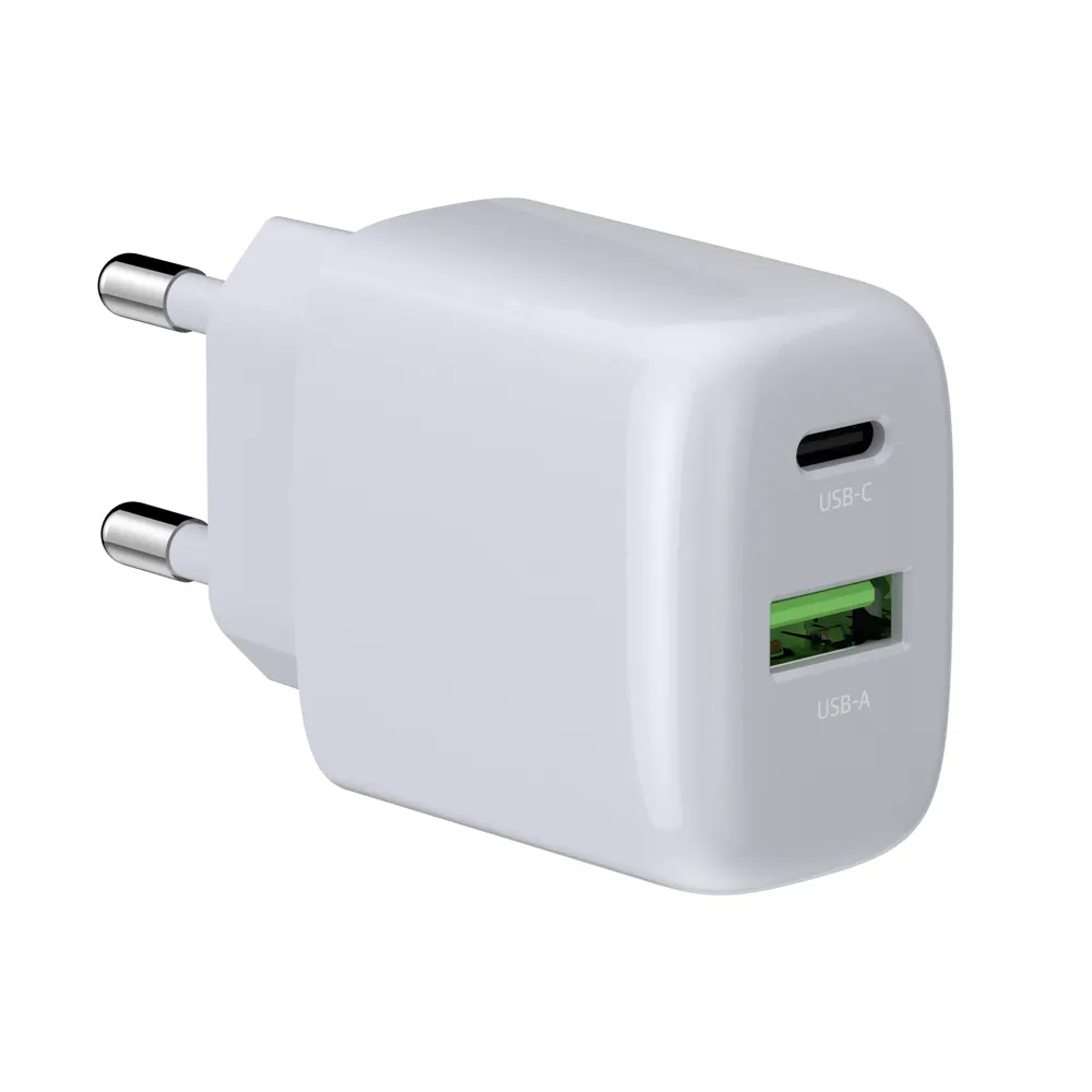 팬톤 25W 듀얼포트 어댑터 RCE-2521ACLKR, 그레이, 1개