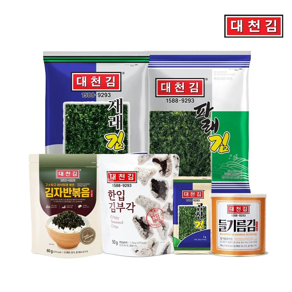 [대천김]대천김 곱창김 캔김 30g 8캔 : 롯데ON