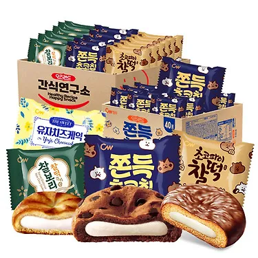 [단독구성] 청우 신상 찰보리찰떡 인기쫀득 3종세트(50입) / 쫀득초코칩 / 찰보리찰떡쿠키 / 초코파이찰떡쿠키