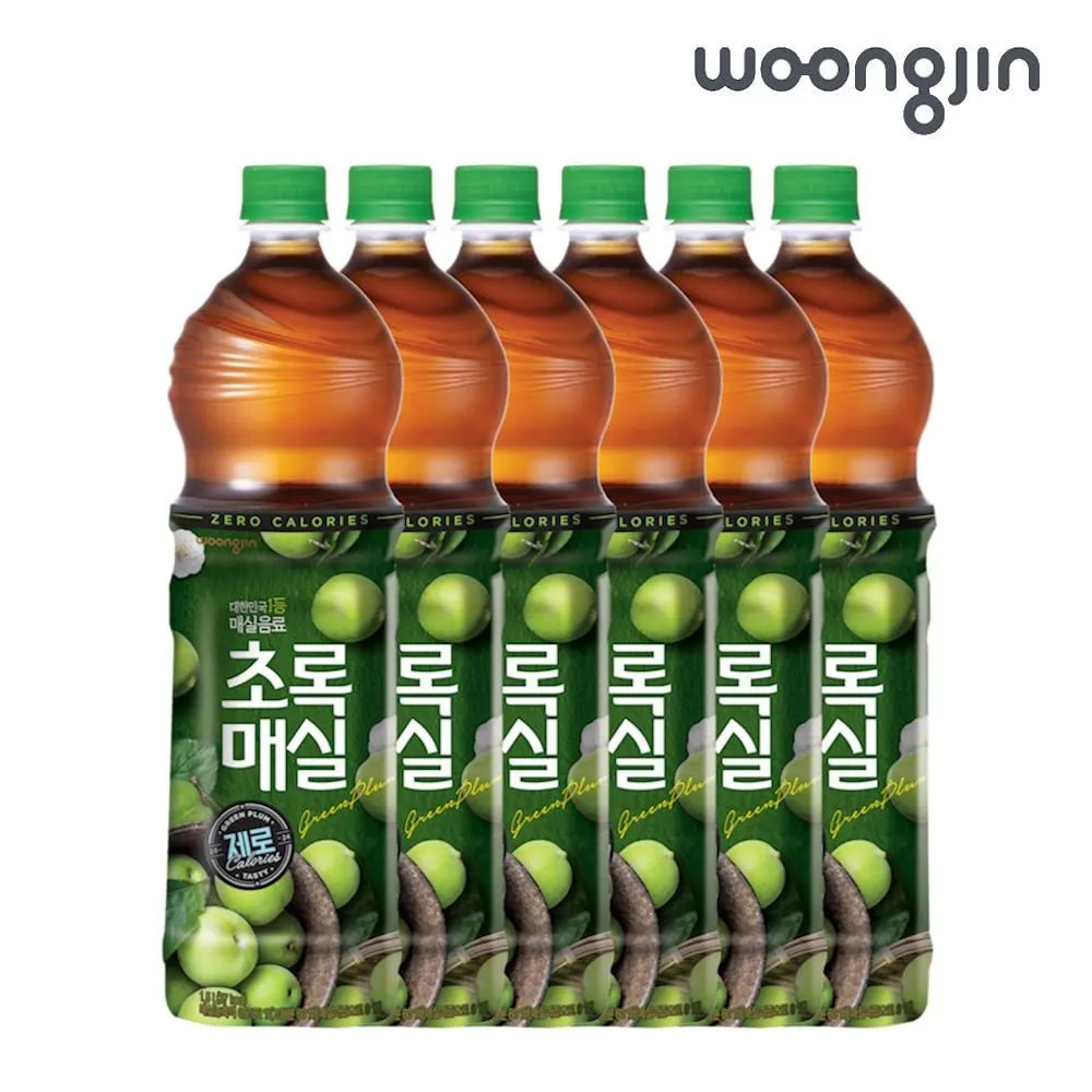 [웅진식품][웅진식품] 초록매실 제로 1.5L x 6페트 : 롯데ON