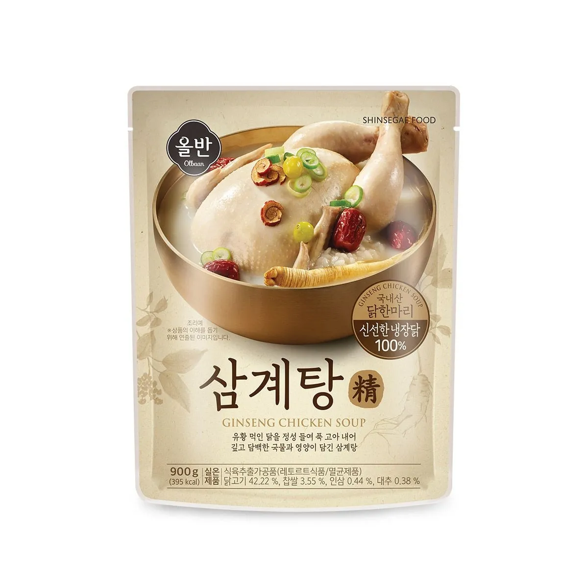 [신세계푸드]올반키친 삼계탕 정 900g x 5팩 : 롯데ON