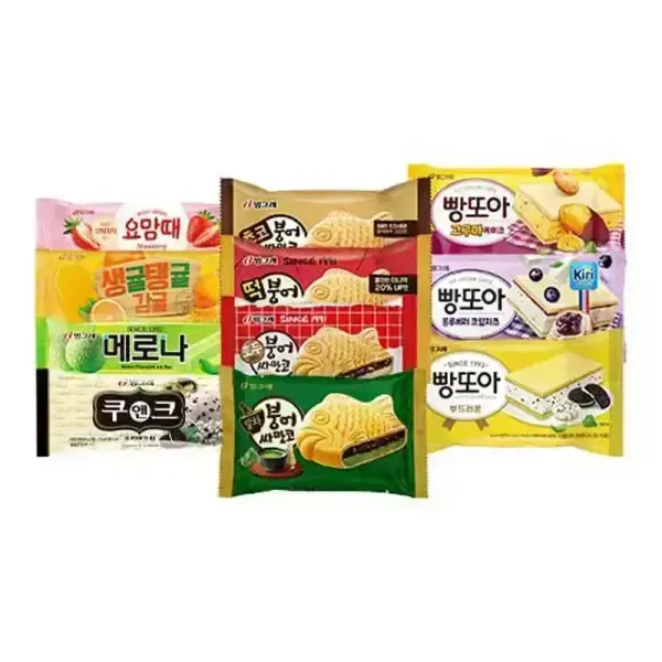 [11번가] 빙그레 붕어싸만코 빵또아 아이스크림 바 32개 골라담기 / 떡 초코 말차 부드러운 블루베리 고구마케이크 요맘때딸기 생귤탱귤 쿠앤크 메로나