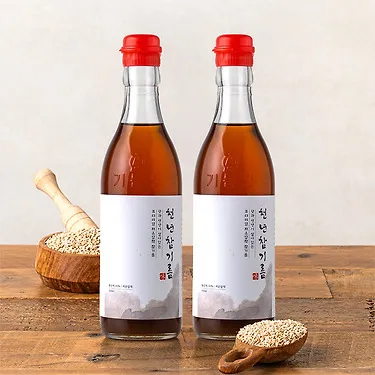 [전라도 청년] 100% 저온압착 통참깨 천년참기름 350ml+350ml 외