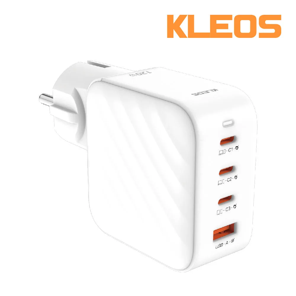 클레오스 USB PD 120W PPS GaN 접지 4포트 초고속 충전기