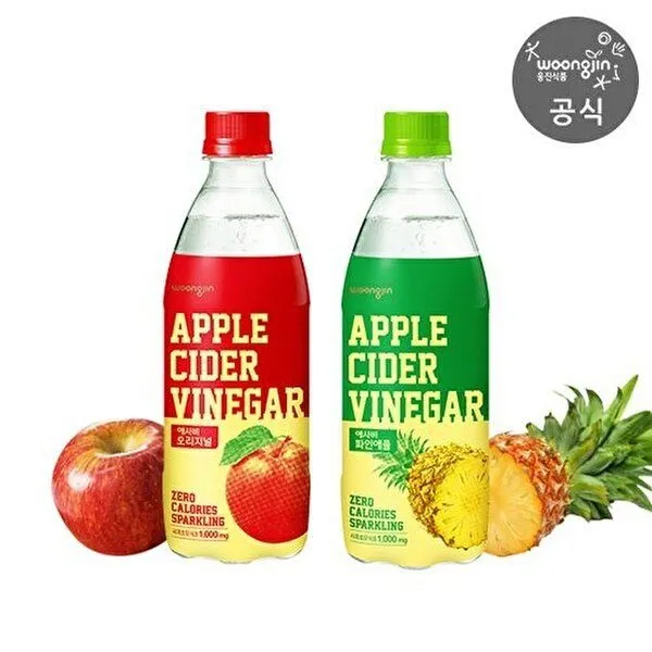 [웅진식품][웅진식품]웅진식품 애사비 500ml x 24개 (오리지널/파인애플) : 롯데ON