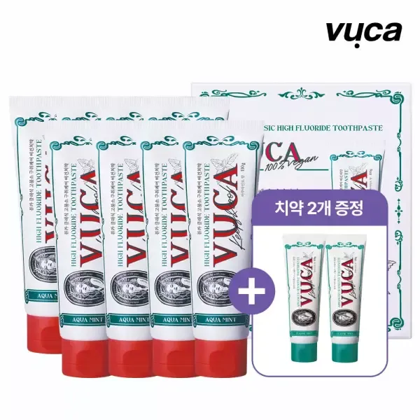 [11번가] [T쇼페] 뷰.카 고불소 구취케어 아쿠아민트향 110g 8개+시린이 치약 2개 외 대용량 모음전