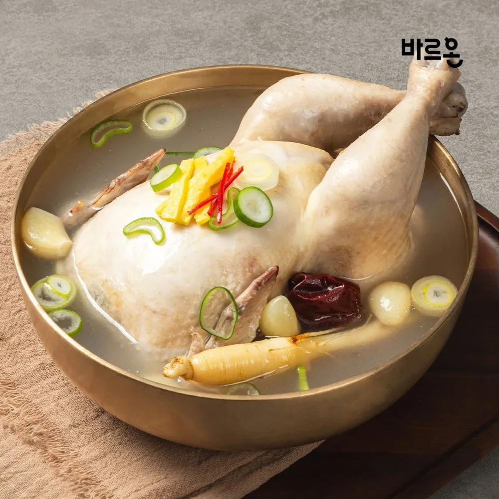 [곱창파는 청년들][APP전용] 바르온 삼계탕 1kg x 4팩 : 롯데ON
