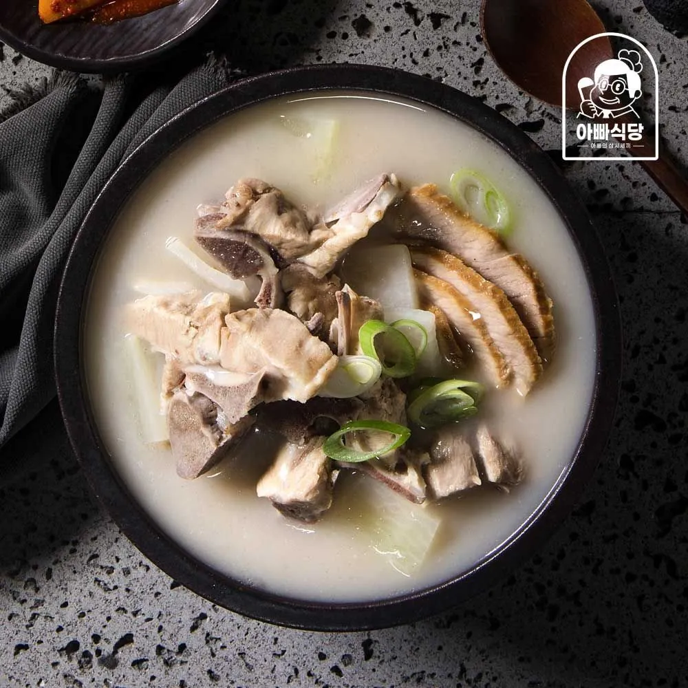 [아빠식당][아빠식당]제주식 맑은 뼈해장국 접짝뼈국 600g 2팩 외 인기국탕류 골라담기 : 롯데ON