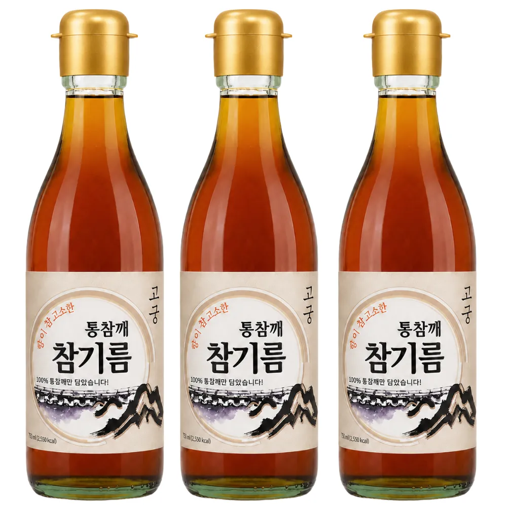 고궁 통참깨 참기름, 350ml, 3개 | 토스쇼핑