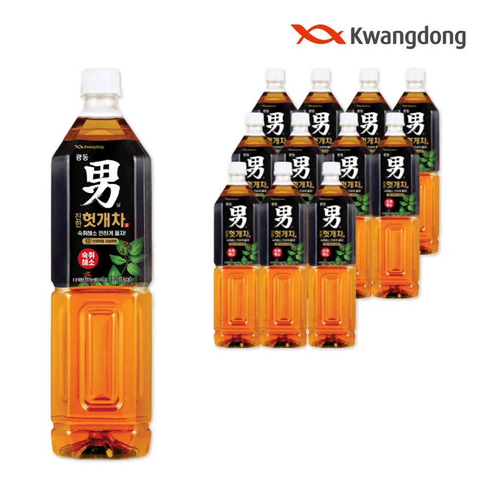 [광동 직영] 헛개차 1.5L 12개 (유 무라벨 랜덤)