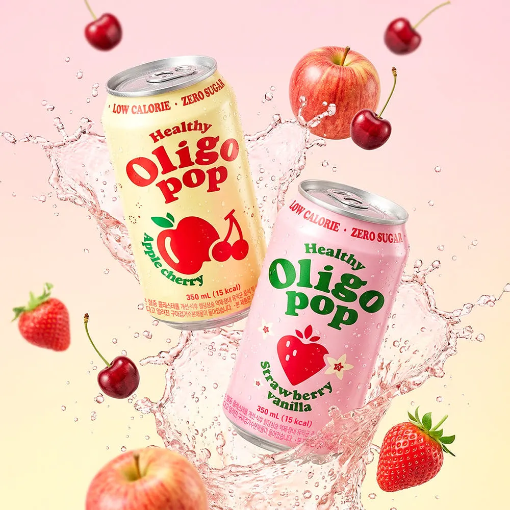 [6개 체험팩] 헬씨올리고팝 2종 포스트바이오틱스 유산균 기능성 음료 혈당개선 350ml x 6개
