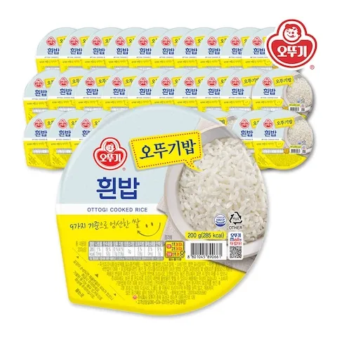 오뚜기밥 흰밥 200g*36개(1박스)