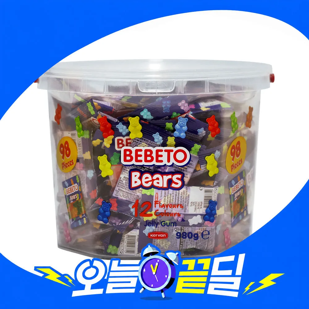 베베토 미니베어 젤리 980g 1개 + 증정품 (베베토 80g 2개)