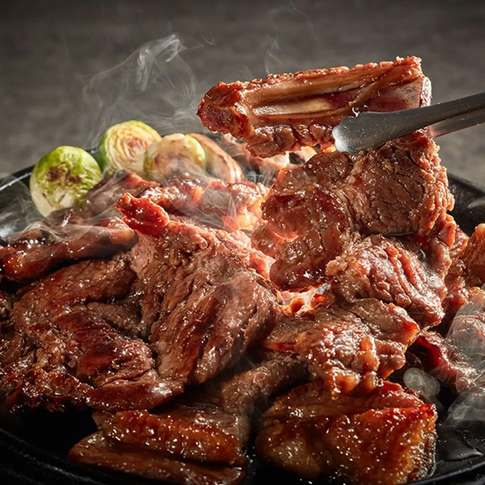 [딜크릿][쌍교숯불갈비] 담양 한돈 숯불 양념 돼지 갈비 1kg : 롯데ON