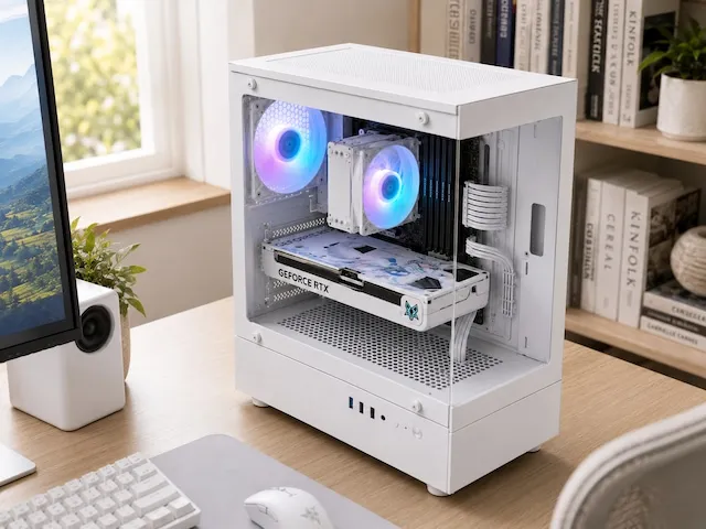 IPC OZ1 화이트 데스크테리어 조립PC (사무용, 게이밍, 하이엔드)