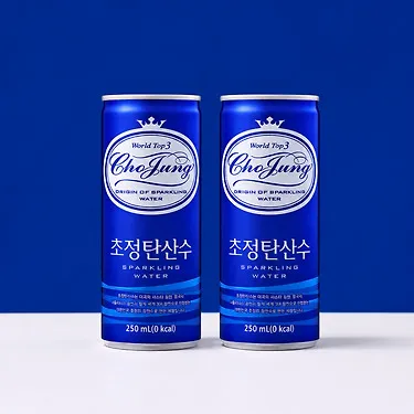 [1+1] 초정탄산수 250ml 60캔, 2박스 구성
