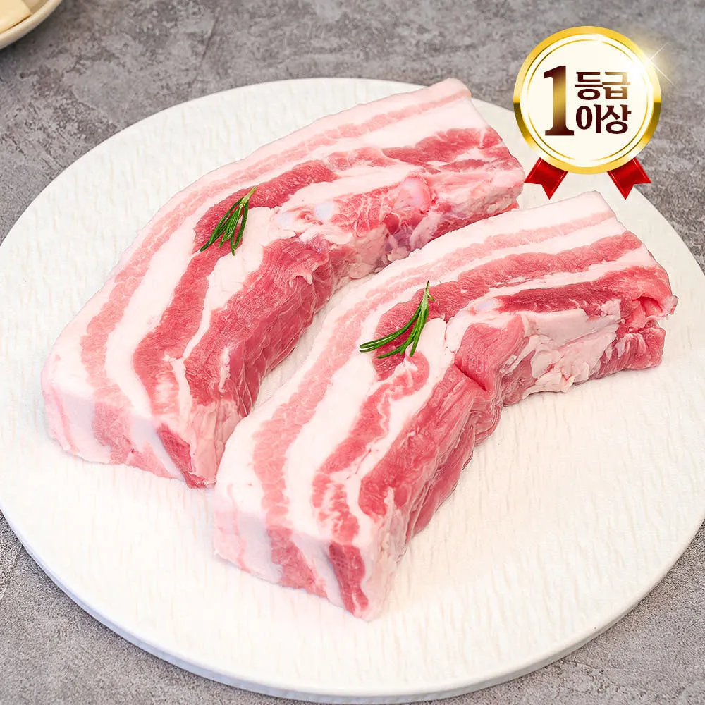 [농할쿠폰] 엄마네한돈 국내산 한돈 삼겹살 구이용/수육용 1kg 냉장