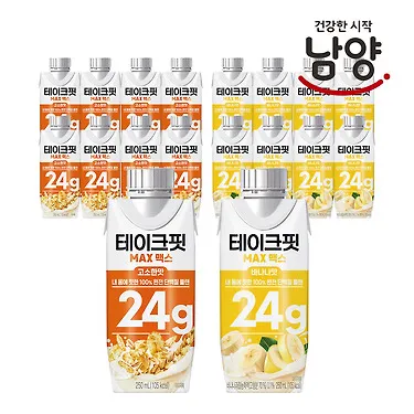 남양 테이크핏 단백질 음료 16입 (고소한맛 외 선택)