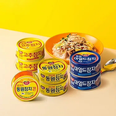 [동원] 동원참치 라이트 16캔 + 마일드 4캔 외 고추/콘 골라담기