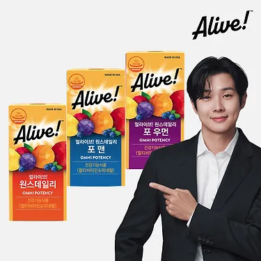 [얼라이브] 멀티비타민 60정 택 1 / 멀티구미 / 유산균 / 오메가3 / 루테인 외 | 톡딜
