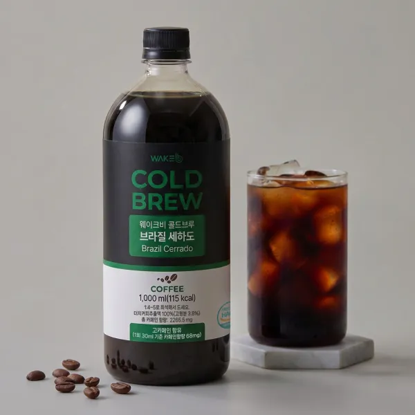 웨이크비 브라질 세하도 콜드브루, 1L, 1개