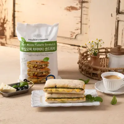 [베키아에누보] 샌드위치 바질모짜 2팩+토마토 1팩