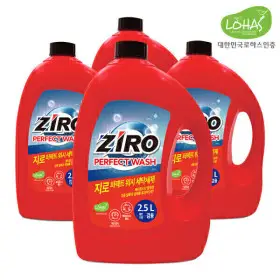 (2+2) 지로 퍼펙트 워시 세탁세제 2.5L 아쿠아클린향 가성비 대용량