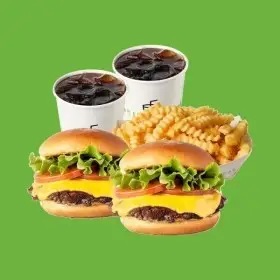 단독 최저가 (쉐이크쉑) SS 쉑버거+쉑버거+프라이+소다(S) 2잔