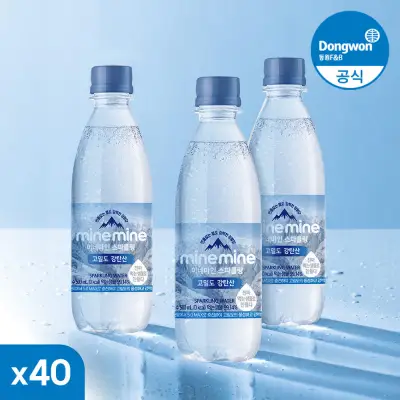 [리뉴얼] 동원 미네마인 스파클링 고밀도 강탄산수, 500ml, 40개