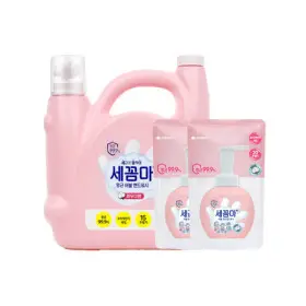 온더바디 세꼼마 핸드워시 파우더향 3.5L+파우더향 리필 200ml 2개