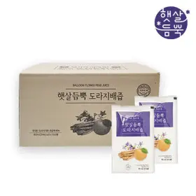 (10/02일 하루특가) 햇살듬뿍 도라지배즙 80mlx100포(가정용) 100포 대용량